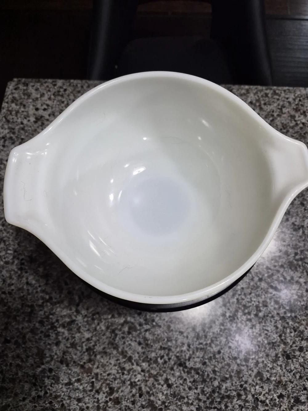 Cream Ceramic Nesting Mixing Bowls with Green Floral Print